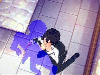Sword Slyness Online Yaoi - Kirito Blowjob